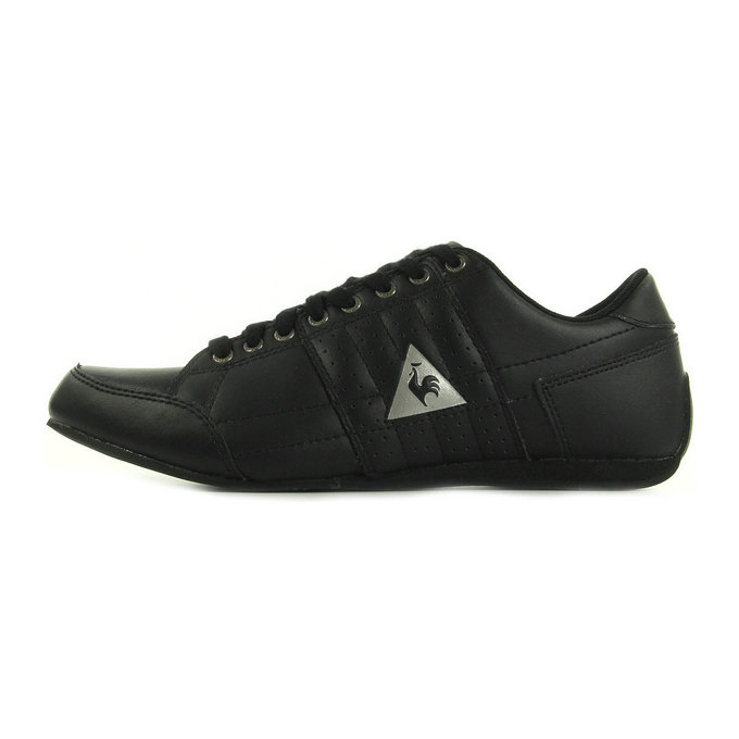 Le Coq Sportif Escrimilla W Cuir Noir - Chaussures Baskets Basses Femme